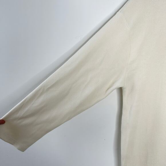 ZARA Knit Dress Womens Size Large Lagom Minimalist Beigecore Normcore Neutral - Picture 4 of 8